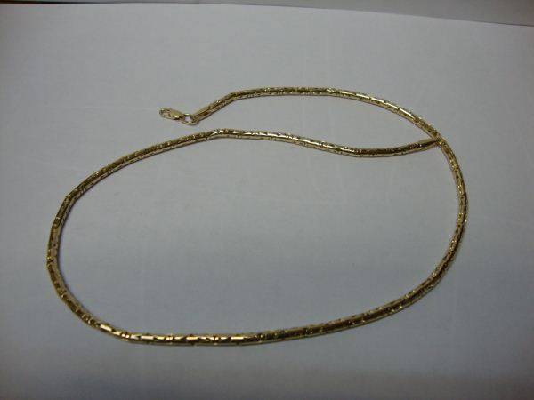 👑 Золотая цепочка плетения лисий хвост круг из желтого золота длиной 50смна заказ в Иркутске